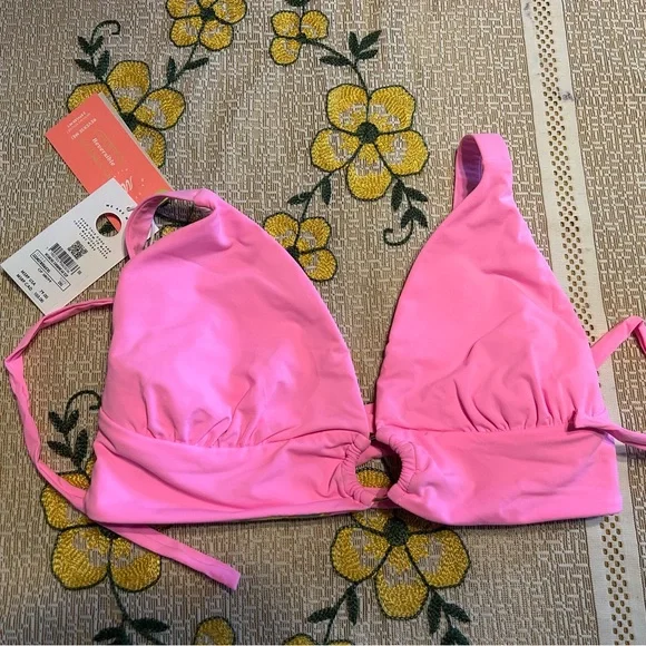 Maaji Pink Bikini top with Plunging V-Neck - Picture 12 of 12